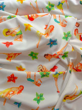Load image into Gallery viewer, Multi-color Floral Digitally Printed Stretch Neoprene/Scuba Knit 60” Wide Per Meter

